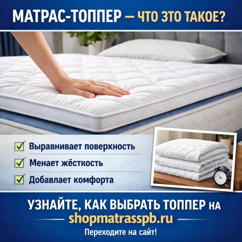 Что такое матрас-топпер и почему без него уже сложно жить?